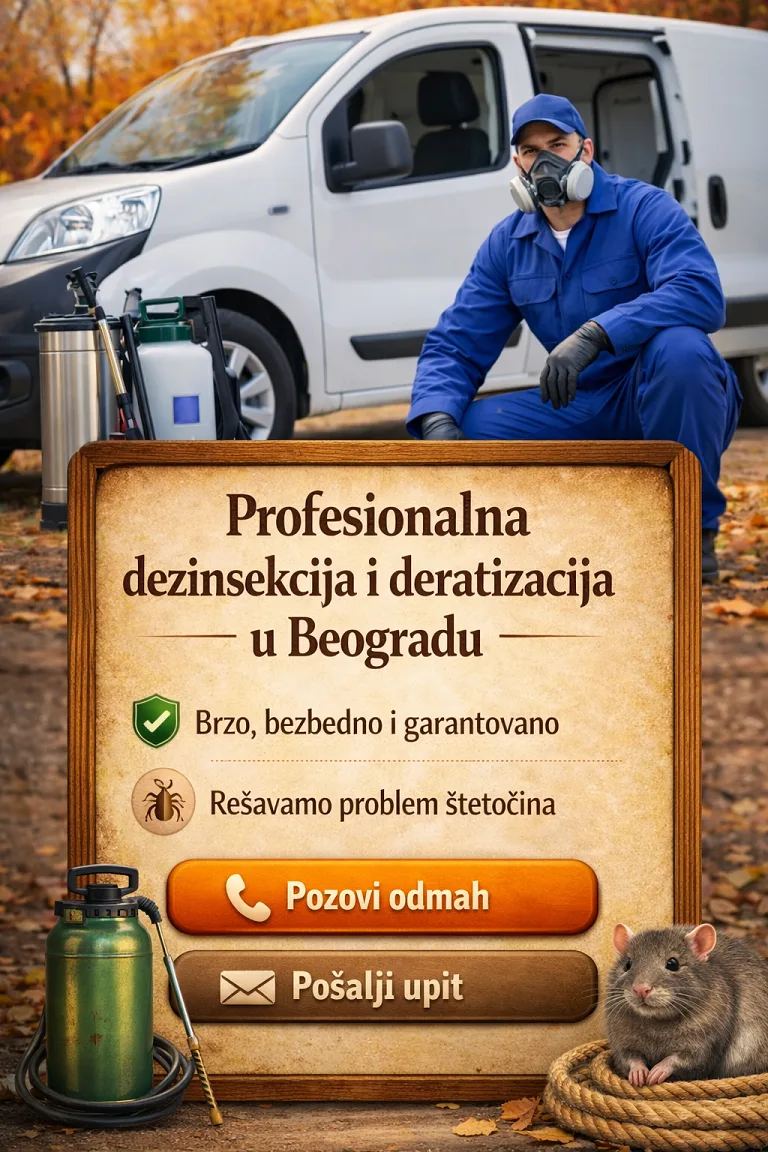 Profesionalna dezinsekcija i deratizacija u Beogradu